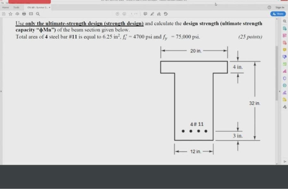 не Tool CV 48 Sun Sign in Share e Use only the ultimate-strength design (strength design) and calculate the design strength (