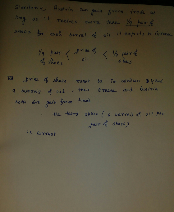 can gain ro m omg as reeives more than ai o eaeh barrel cuis oi l 2 both tl gain m rade par shoes is Corree t