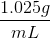 1.0259 mL