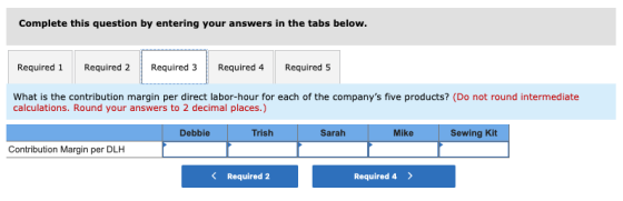 Complete this question by entering your answers in the tabs below. Required 1 Required 2 Required 3 Required 4 Required 5 Wha