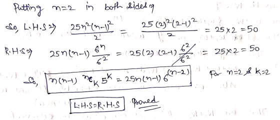 2 Putting n=2 na2 in both sides Sa So, L.H.Say 25m² (n.12 25(3321213214,3 = 25x2 =50 25 nin- = 251296272 62 25x2 = 50 62 non)