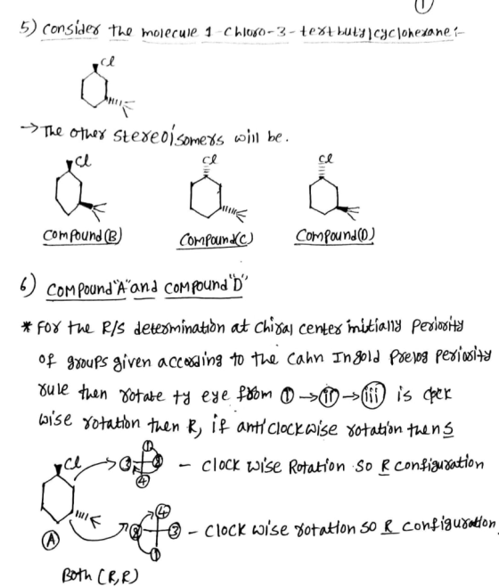 5) consider the molecule 1 Ch 1060-3- text butylcyclohexane - > The other stereoisomers will be. са compound (B) CompoundC) c