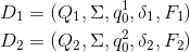 D1 = (Qι, Σ, qo, δι, Fi) D) = (Q2, Σ, 45, 52, F2)