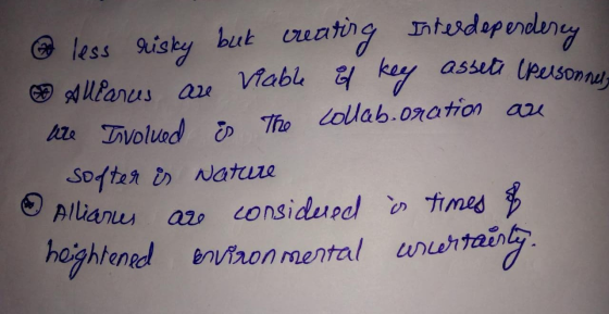 @ less risky but creating Interdependency Alliances are viable is key assets (Personous aze Tvolved is The Lollab.oration are