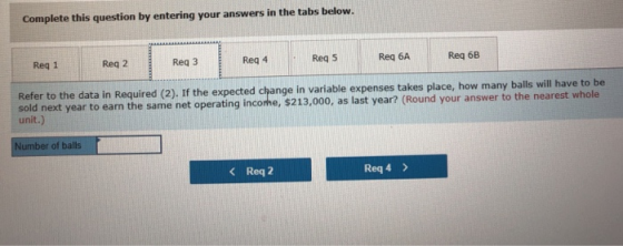 Complete this question by entering your answers in the tabs below. Req 1 Req 2 Req 3 Req 4 Req 5 Req 6A Req 6B Refer to the d