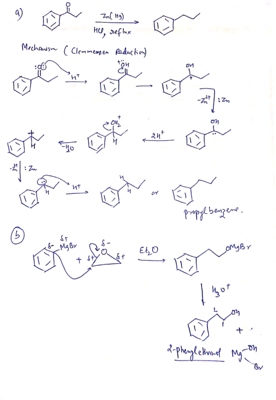 - Zml Hg) - Hu, reflux ( Clemmensen Reduction) Mechanism Sin حد تاني اس ht Prett bergee. Hugot a phenglehanel my on