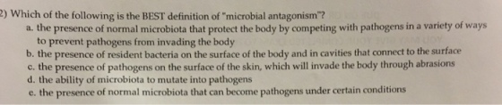 which of the following is the BEST definition of