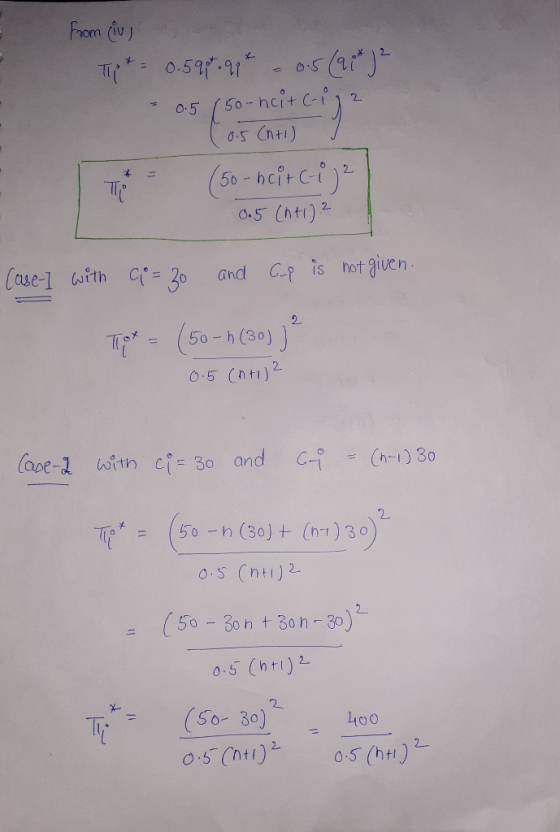 from us pt = 0.59pt . 99 * = 0.5 (at) 2. - 0.5 (50-ncit C-ig? (0.5 (tl) I (50 - hcit (-i) 2 0.5 (hti)? # = Case-I with ci= 30