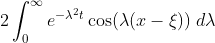e-t cos(A(r )) dX 2