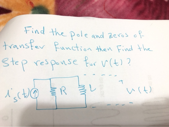 Find the pole and zeros of transfer function then Find the Step response for r(t)? lccta & R 322 Turt)
