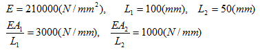 A two-section bar is shown in following figure.&nb