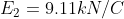 E_2 = 9.11 kN/C