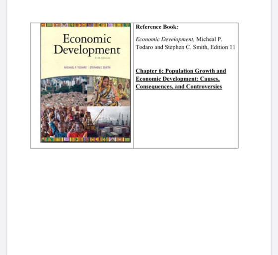 Economic Development Reference Book: Economic Development, Micheal P. Todaro and Stephen C. Smith, Edition 11 MICHAELP TODARO