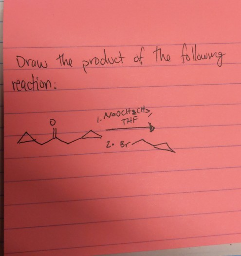 Draw the product of the following reaction: 1. NOOCH&CHS THF 2. Br.
