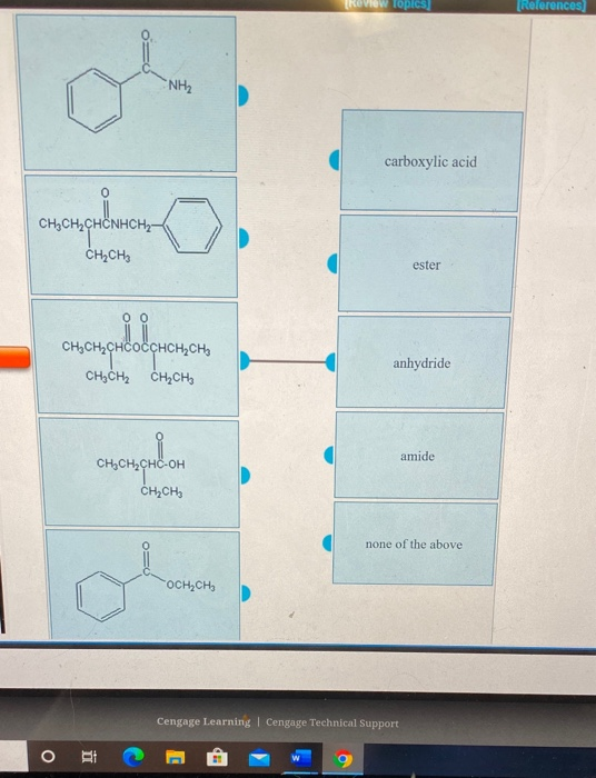(Review Topics (References) -NH₂ carboxylic acid akoupa warna CH2CH) ester escupåodporn.ch anhydride CH, CH2 CH2CH3 Cosongeni