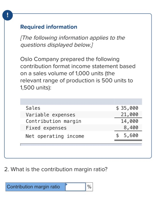 ! Required information [The following information applies to the questions displayed below.) Oslo Company prepared the follow