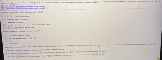 In a survey conducted by a reputable marketing agency, 231 of 1000 adults 19 years of age or older confessed to bringing and
