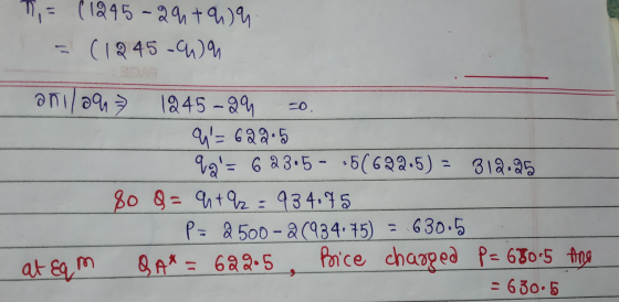 7,= ( 1245-24 + 2) = ( 1245-49 -0. anilan 1245-29 U= 629.5 qg= 6 23.5 - .5(692.5) - 318.25 80 8= 4+Q2 = 934.75 P= 2 500 - 2