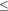 _{\leq}