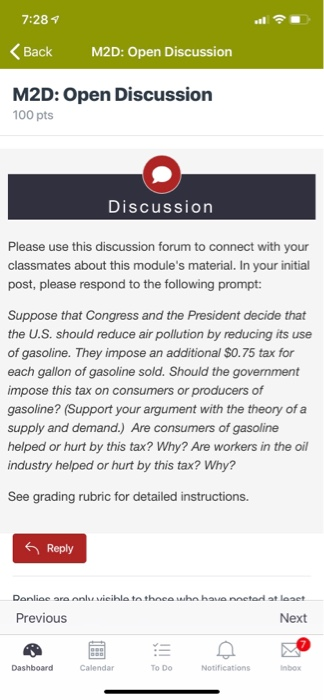 7:28 <Back M2D: Open Discussion M2D: Open Discussion 100 pts Discussion Please use this discussion forum to connect with your