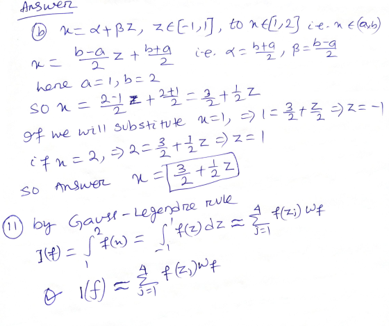 Answer b-a zt bta 2_ ㅆ = 2. n=&+BZ, ZEE], to nel2] ie. n E (alb) ie.a년막을 ,32월 here a=1,6=2 몇로젤드를 4호고 of we will substitute u=