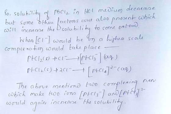 So, solubility of Pholz in Wei medium decoease. but some other factors are also present which will increase the Dsolubility t