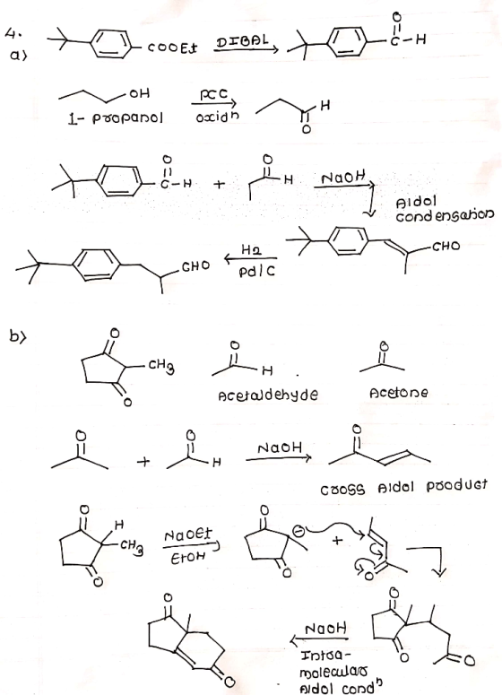 * ; * cous pront, to -6-H COOE.+ DICA он PCC 1- propanol Orion NaOH --H + Aldol cond ensabon 2 H2 HO Pdlc Acetaldehyde Aceton