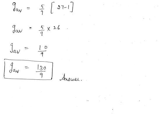 gav = ( 27-1] gav = 5 x 26 lav = 8 van dan Answel. .