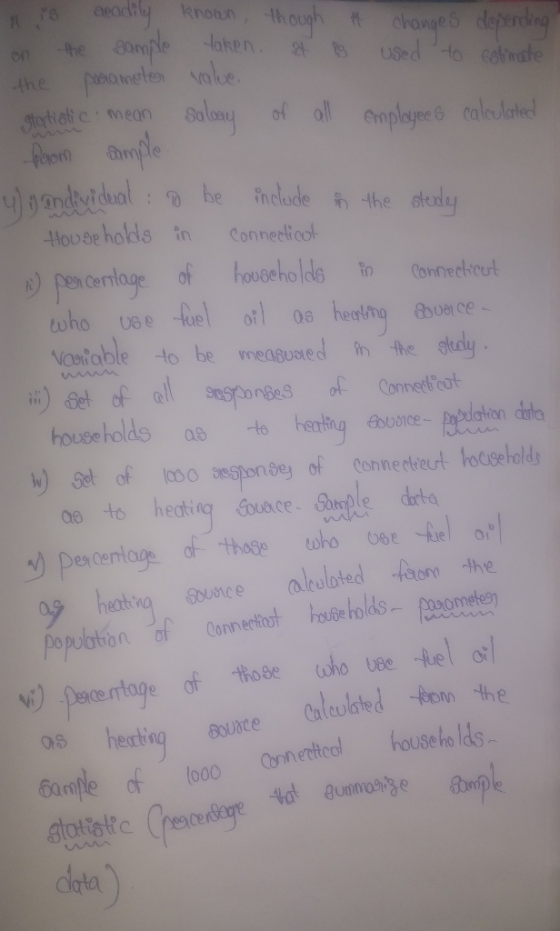 is readily known though # changes on depending the sample taken at bo used to estimate the parameter value. Statistic mean sa