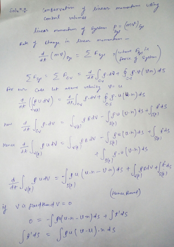 Soly Linear momenum f Sytem 征1 U.nr in pa..- Rale Cv C.S how d v&) s(k) Sk) t) SCt) Sf) 드D ,45 |fu (ぴ-U).hdS 듀
