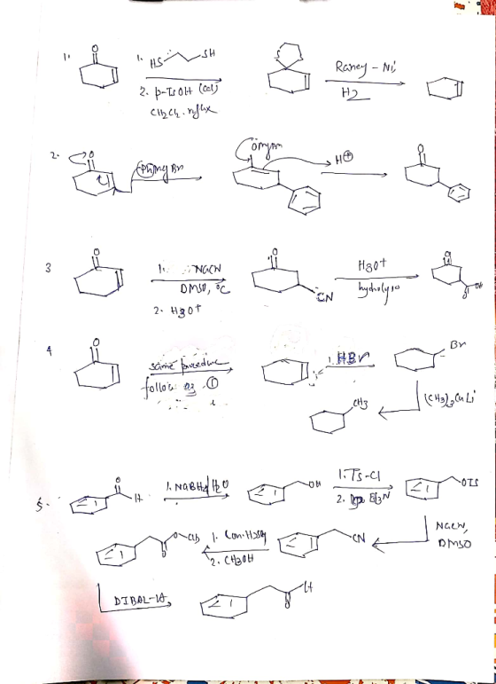 SH Remey - N H2 СВC4. ngek Coman 2. но NACN Нз0t 2 30f Bn folerx (42Li CH3 TS-CI 2. p. EN NGLN Com-Ha CN OMSO 2.CH30H DIBAL-1