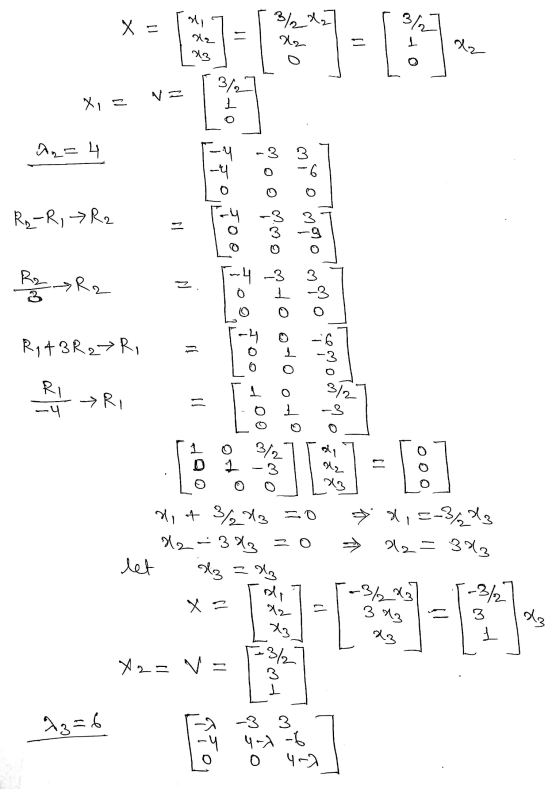si X = . 3/22] 312) le 23 la dz V = 3/2 I X, na 4 -4 -4 -3 3 - 6 R₂-R, R2 TO or é o wie oor mio moro mro .4 -3 3 Re R2 Too I