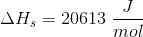 ΔΗ, = 20613 mol