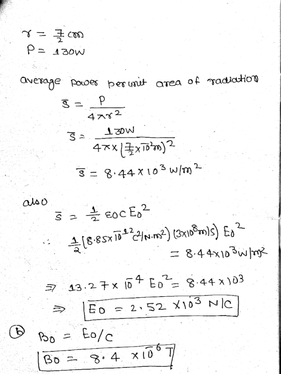 2 Ovesaae es per unut area of radiaHon 2 a.