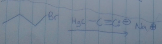 Br H3c-C=C: Na