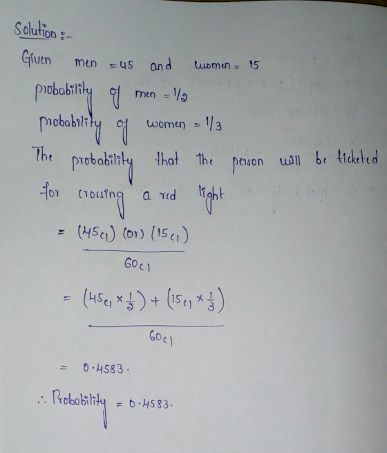 Solution g- men =118) obabil The pmobobirly that the poson ui be tdeted rbbabtl Go c 6o 0.H583 Probabilrty533.