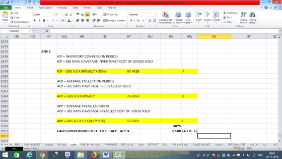 - 2x 3 D Autosum Y A HZ ACCOUNTS latest - Microsoft Excel (Product Activation Failed) File Home Insert Page Layout Formulas D