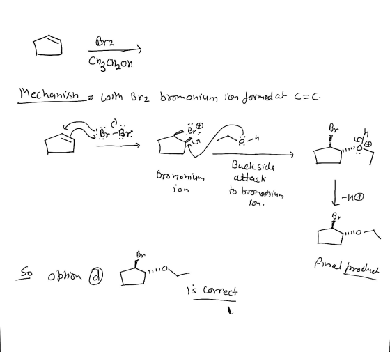 ст. Сп,ой Mechanish n with Bra boomonium ion formed at c=c. By-Boy Bra You may в 7Dnium ion Buck side attack to boonopnium io