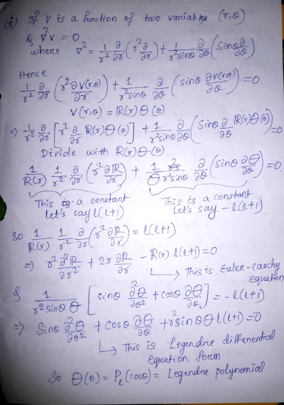 2. 2. 2 where ▽2-2 ttence 0 8 -D Tthig to a constant Lets say l( his is a constan- Lets say-at L--> This ts 2. Euler-(auc > Sin&ate_ t cos θ aG.tisin 391(H)こ0 equation form