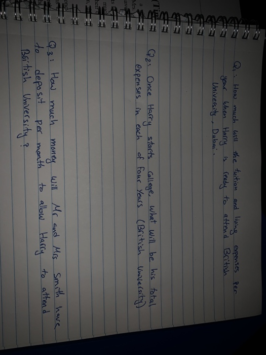 ses Rec eac uhen Harry Once Hstacts allege what wil be his total expen Ses in each Y fFouc Yeats (British Unntelsitht Mrs. mo