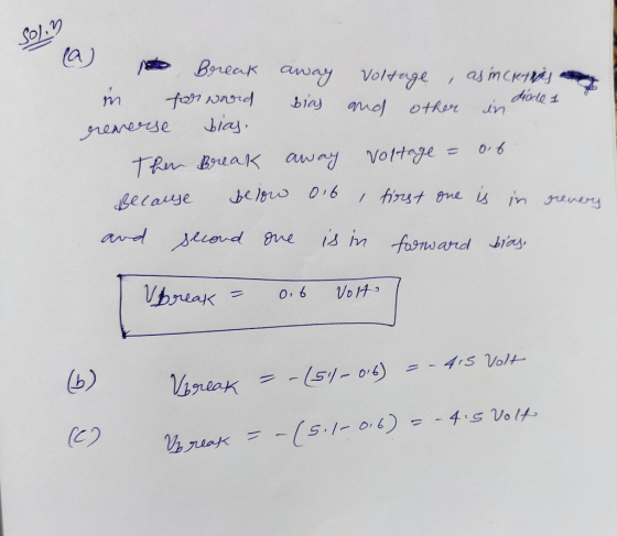 SO) Break away Voltge m bias amo other in Jiay nenerse TRn Bruak awny Voltge = / frut tme in nery ecauye and Sliond gne 13 m