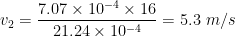 10-4x 7.07 x 16 21.24 x 10-4 5.3 m/s 02