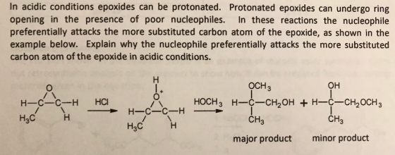 In acidic conditions epoxides can be protonated. Protonated epoxides can undergo ring opening in the presence of poor nucleop