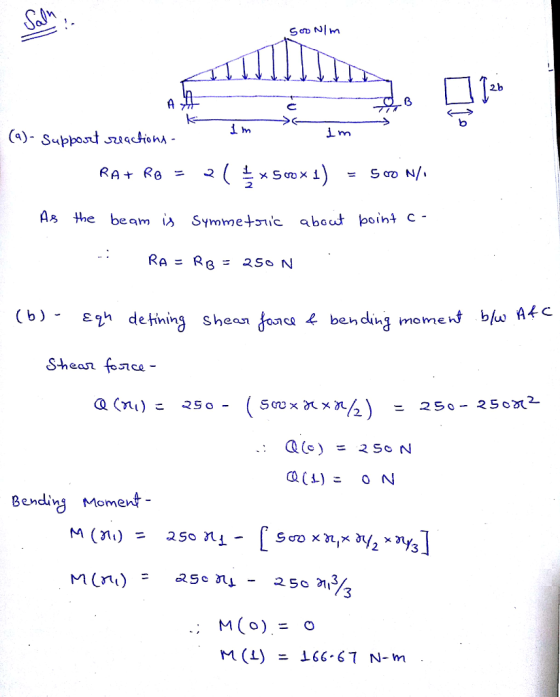 2b 0 ให (a)- S-ppot ashA 2 As the bemSymme+nic about point C (b) defining sheanģoo CA4 nt bkw Atc etinin ben duhg mome Q (n) - 25o - Bendini Momen 3