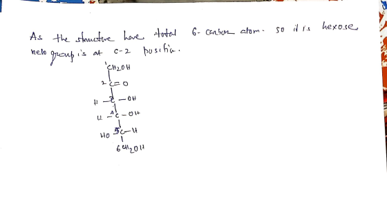 hexose 6-Canbun chom ove total As the stouete s at elo C-2 rup HO