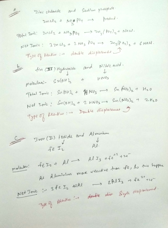 zine chloride and Sodium phosphate. znala & Na poy produto Total Ionic! znala of Naz Pou (Poy)2 + Naal. Net Tonic : 3 znaly &