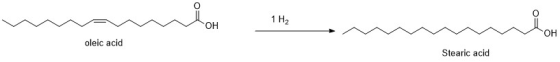 1 H2 oleic acid Stearic acid