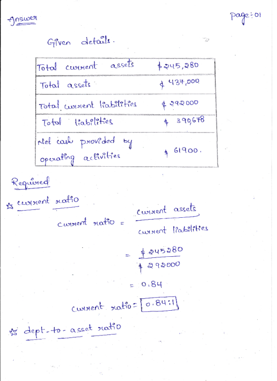 foswe page: 01 $945,280 437,000 Given details. Total current assets Total assets Total current liabilities Total liabilities