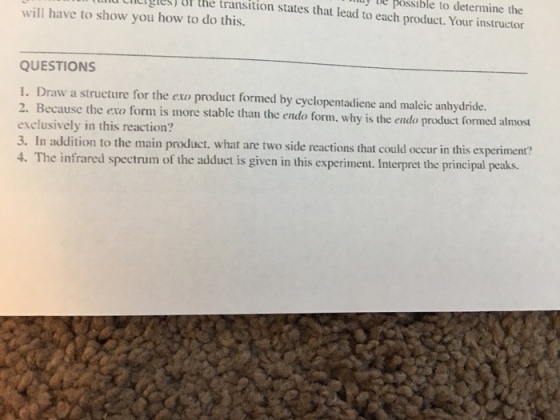 Draw a structure for the exo product formed by cyc
