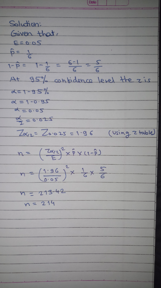 Defe Soludion: Given tha 百一て-- 1-95% 13-142 n=274